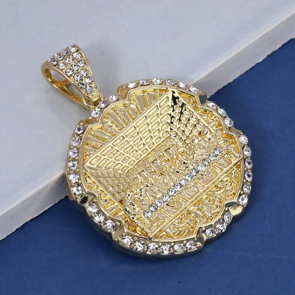 14k Last Supper XL Men's Mariner Necklace Pendant
